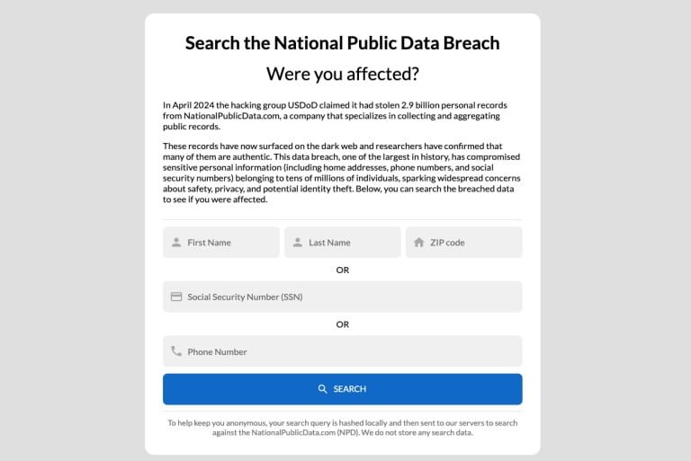 Search the NatPub Data Breach